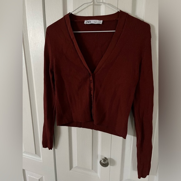 NWOT Zara Cropped Cardigan - Picture 3 of 6